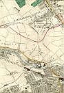 Paddington Cemetery, Rifle Ground of the Royal Victoria Volunteers, Kilburn, Kilburn Vale, North Western Railway, Kilburn Park, Kensal Green, St Peter's Park, Grand Junction Canal, Kensal New Town, Great Western Railway, Hammersmith and City Railway, Kensington Park, & Westbourne Green