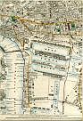 Limehouse, Limehouse Cut, East India Road, Poplar, North London Railway, Blackwall Railway, Blackwall, West India Docks, Millwall, Millwall Docks, Isle of Dogs, Limehouse Reach, & River Thames